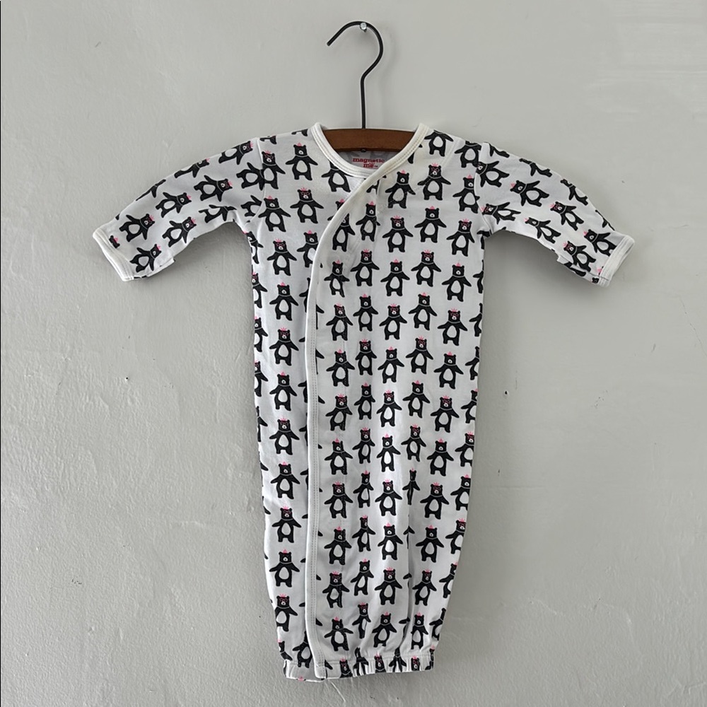 Party Bear Print Infant Gown